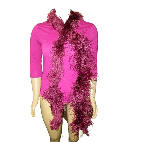Ostrich Feather Boa - Pink Glam Scarf - Picture 2 of 6